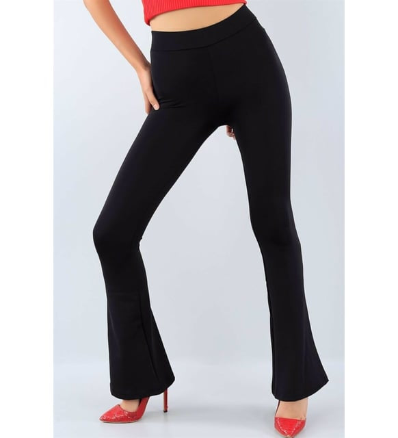 Flared Legging High Waist | Zwart