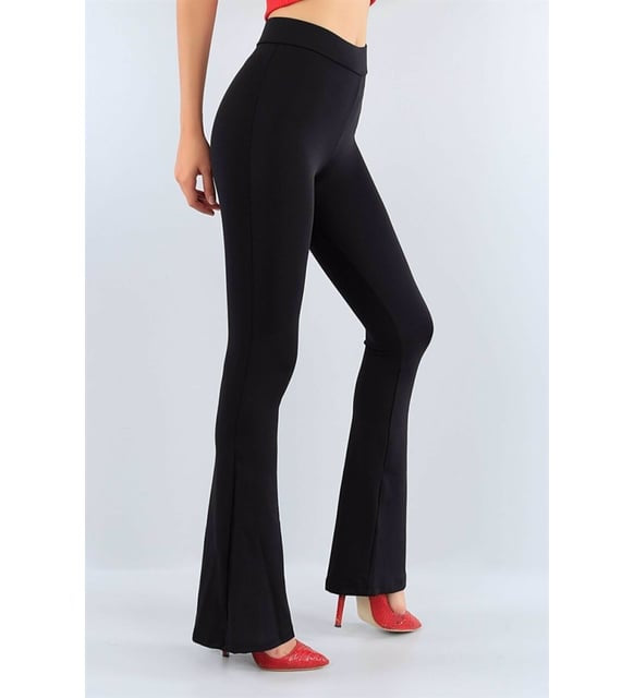 Flared Legging High Waist | Zwart