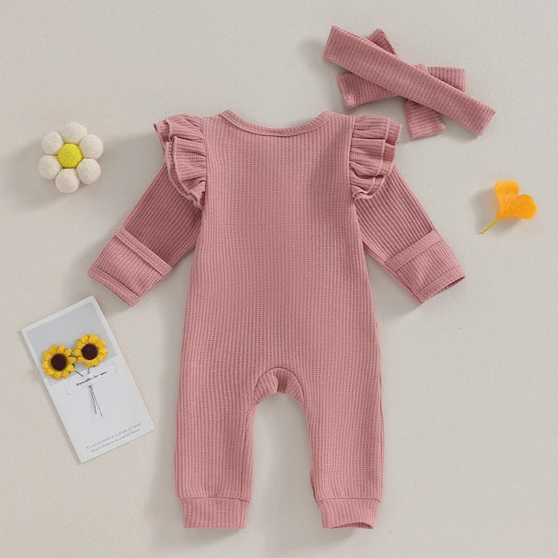 Ruffle Babypak – Zachte Jumpsuit met Speelse Details