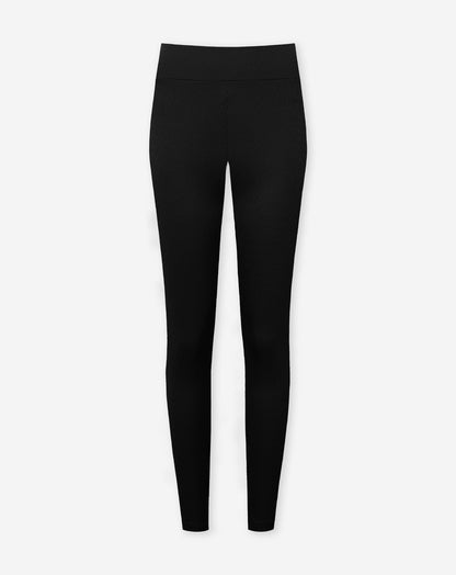 Soft rib legging zwart