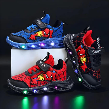 Superhelden LED Sneaker – Stoere Schoenen met Lichtjes voor Kids