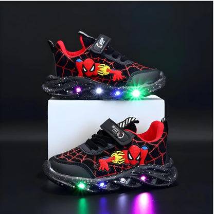 Superhelden LED Sneaker – Stoere Schoenen met Lichtjes voor Kids