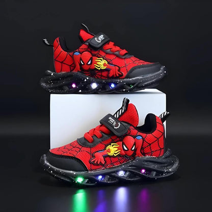 Superhelden LED Sneaker – Stoere Schoenen met Lichtjes voor Kids