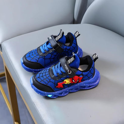 Superhelden LED Sneaker – Stoere Schoenen met Lichtjes voor Kids