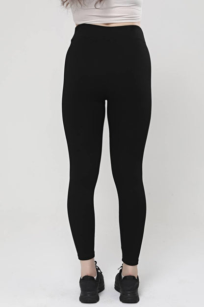 Legging Effen elastische taille | Zwart